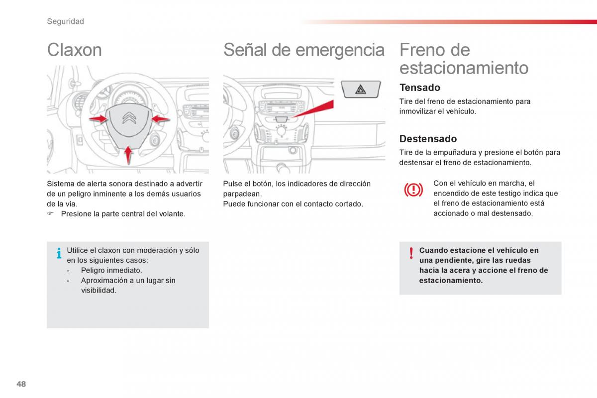 Citroen C1 I 1 manual del propietario / page 50