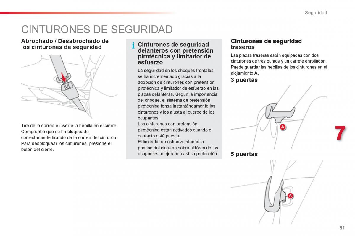 Citroen C1 I 1 manual del propietario / page 53