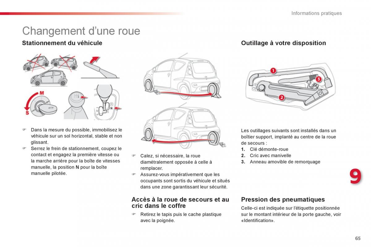 Citroen C1 I 1 manuel du proprietaire / page 67