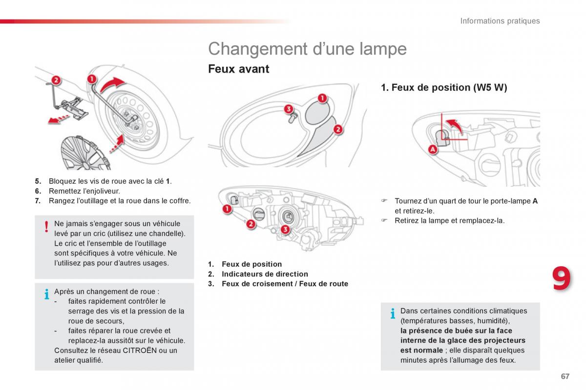 Citroen C1 I 1 manuel du proprietaire / page 69