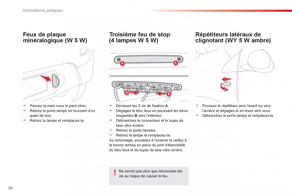 Citroen C1 I 1 manuel du proprietaire / page 72