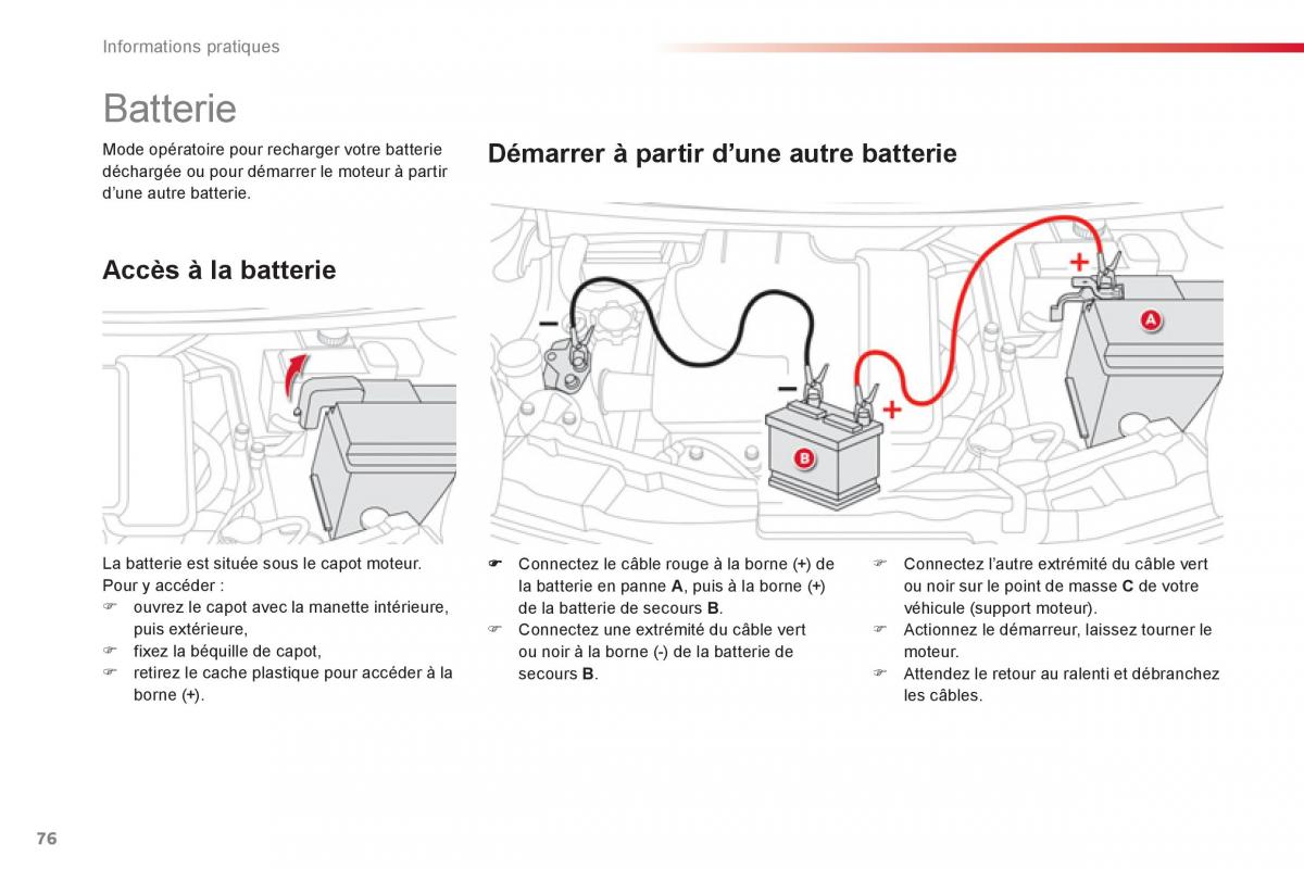 Citroen C1 I 1 manuel du proprietaire / page 78