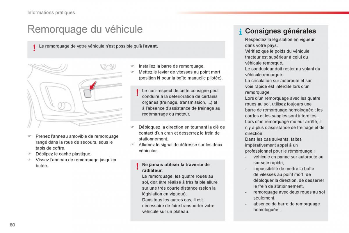 Citroen C1 I 1 manuel du proprietaire / page 82