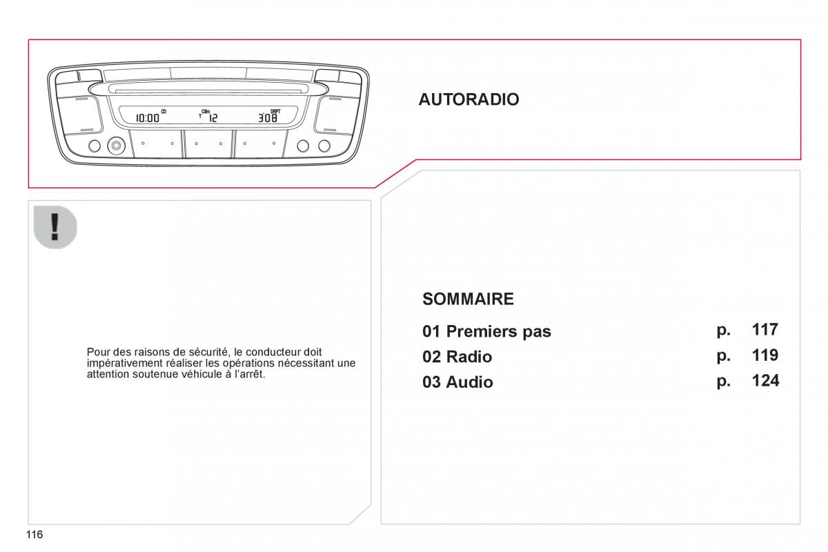 Citroen C1 I 1 manuel du proprietaire / page 118