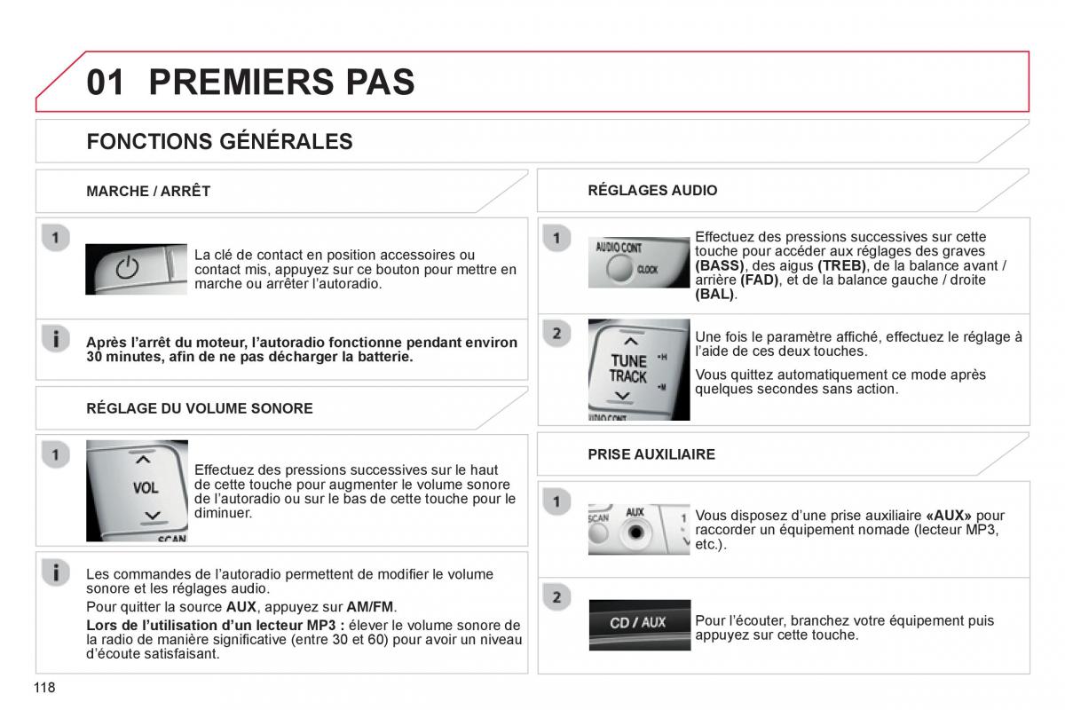 Citroen C1 I 1 manuel du proprietaire / page 120