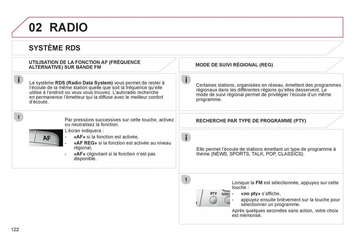 Citroen C1 I 1 manuel du proprietaire / page 124