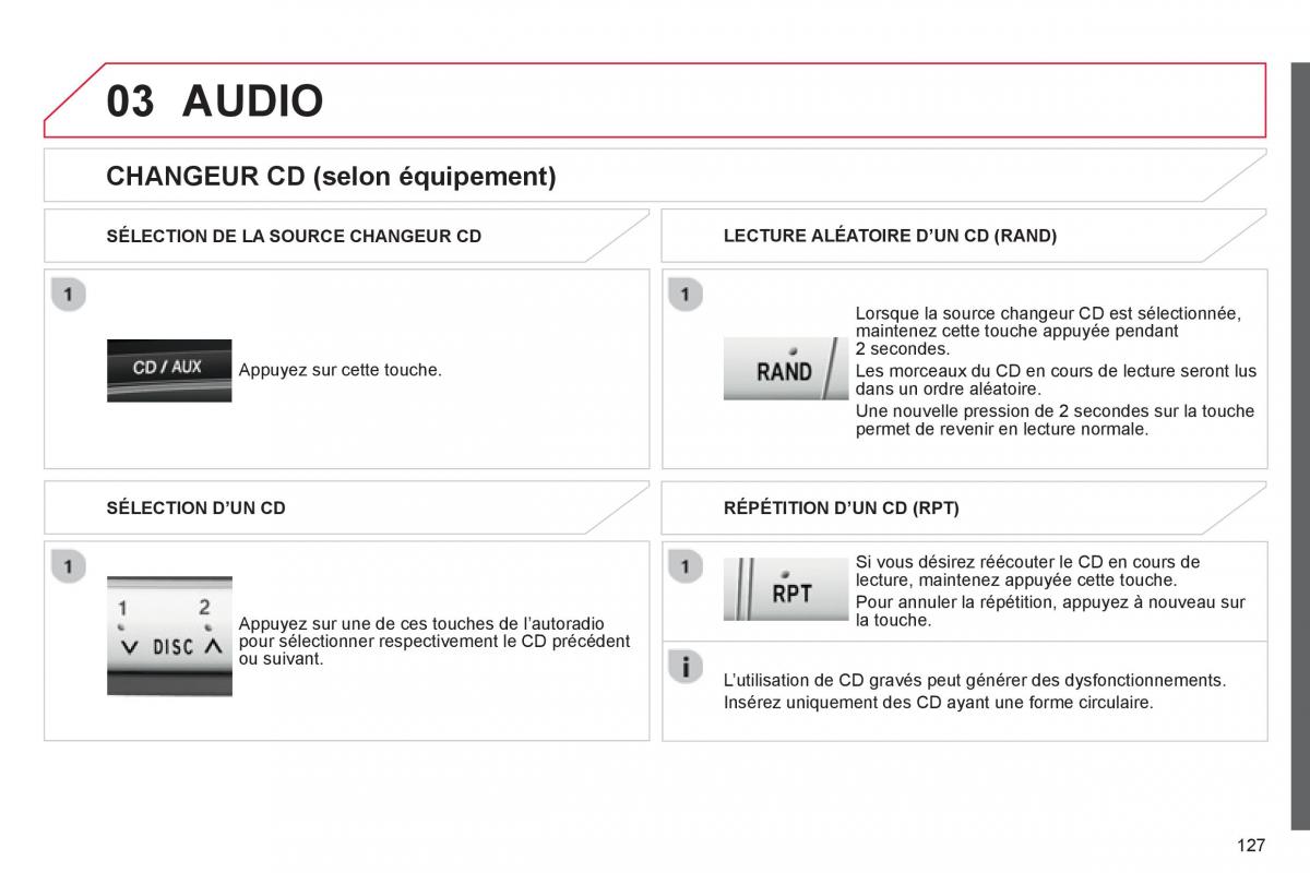 Citroen C1 I 1 manuel du proprietaire / page 129