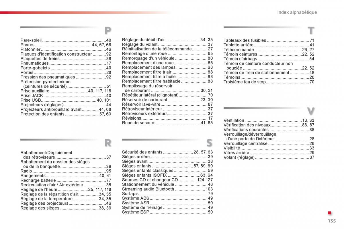 Citroen C1 I 1 manuel du proprietaire / page 137