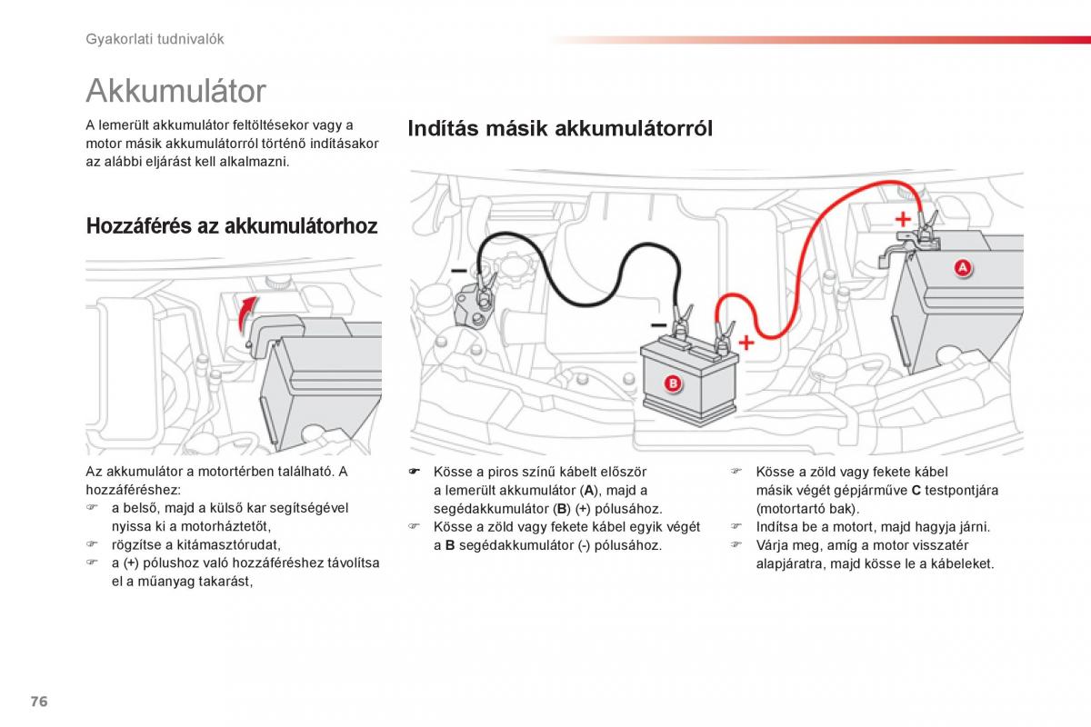 Citroen C1 I 1 Kezelesi utmutato / page 78