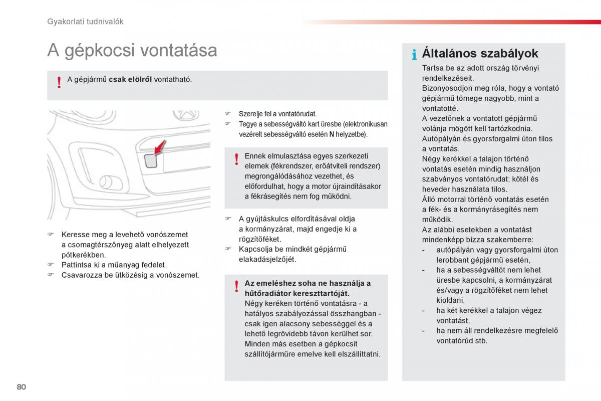 Citroen C1 I 1 Kezelesi utmutato / page 82