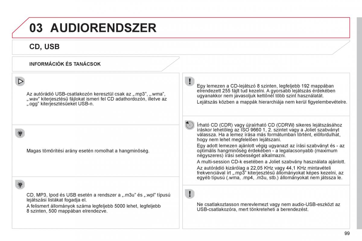 Citroen C1 I 1 Kezelesi utmutato / page 101