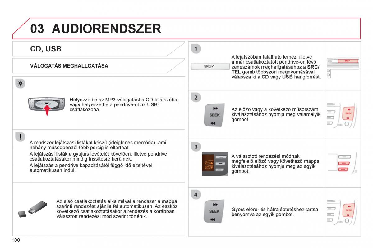 Citroen C1 I 1 Kezelesi utmutato / page 102