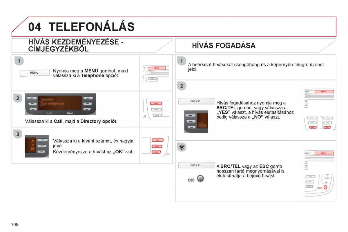 Citroen C1 I 1 Kezelesi utmutato / page 110