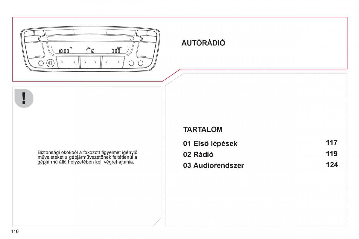 Citroen C1 I 1 Kezelesi utmutato / page 118