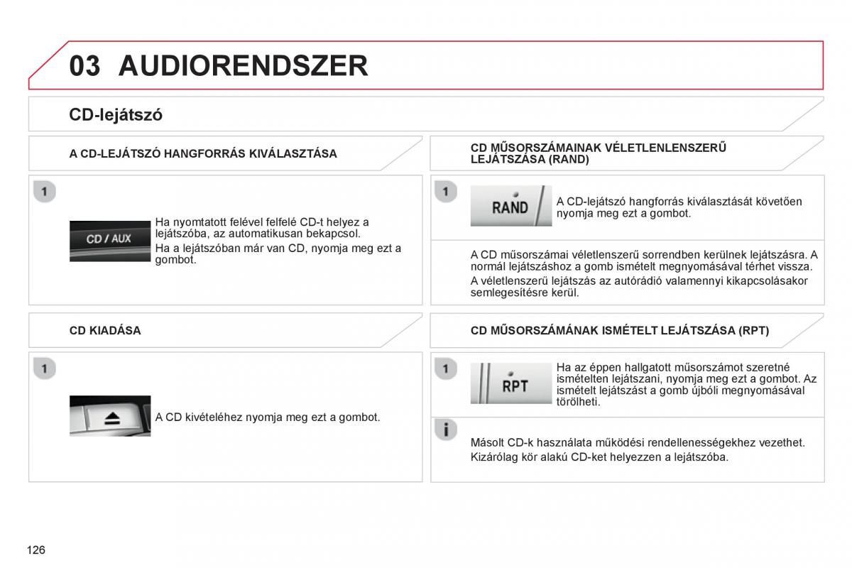 Citroen C1 I 1 Kezelesi utmutato / page 128