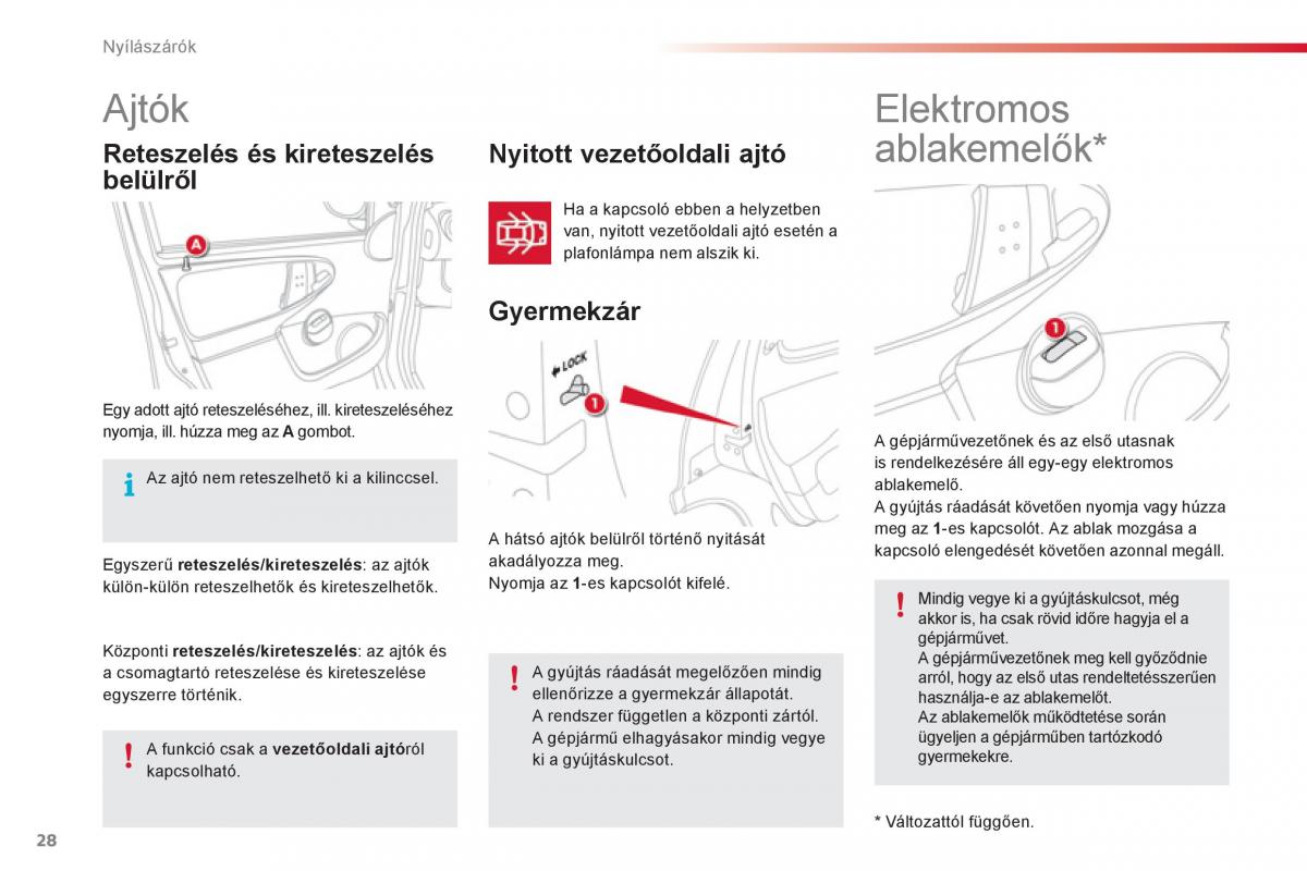 Citroen C1 I 1 Kezelesi utmutato / page 30