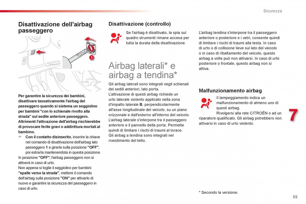 Citroen C1 I 1 manuale del proprietario / page 57