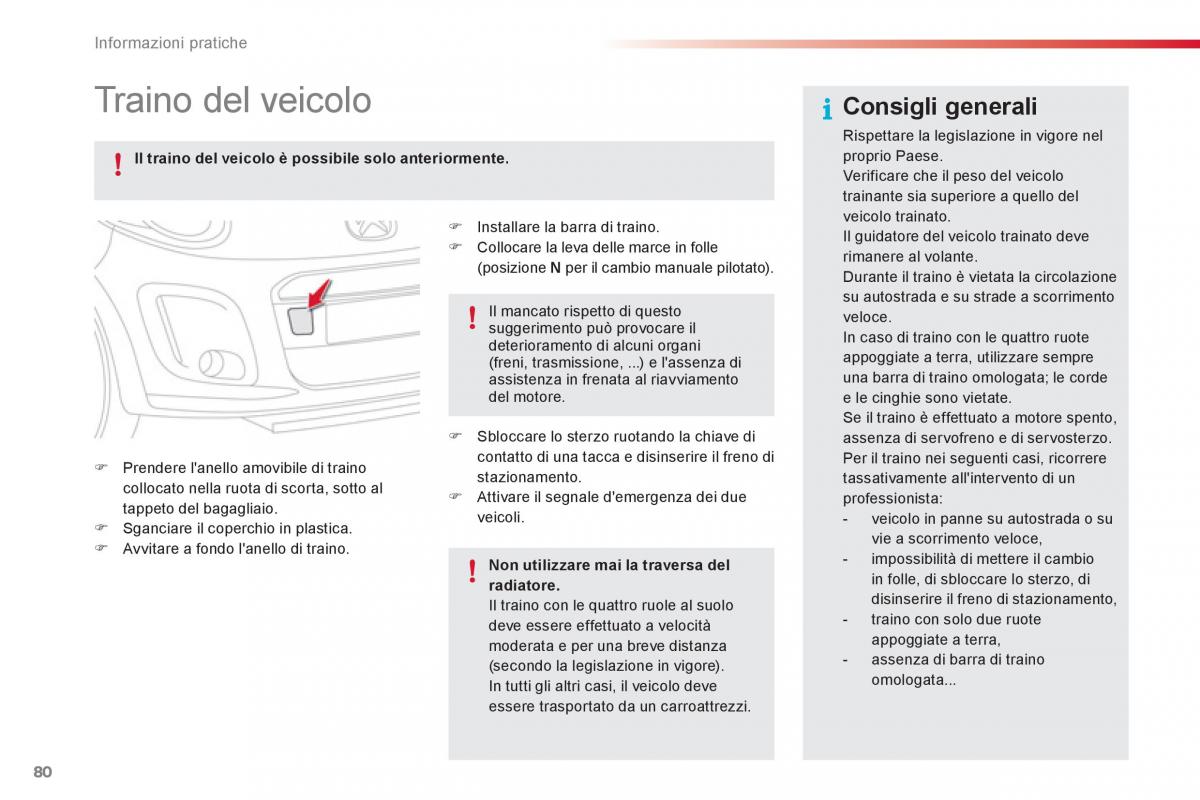 Citroen C1 I 1 manuale del proprietario / page 82