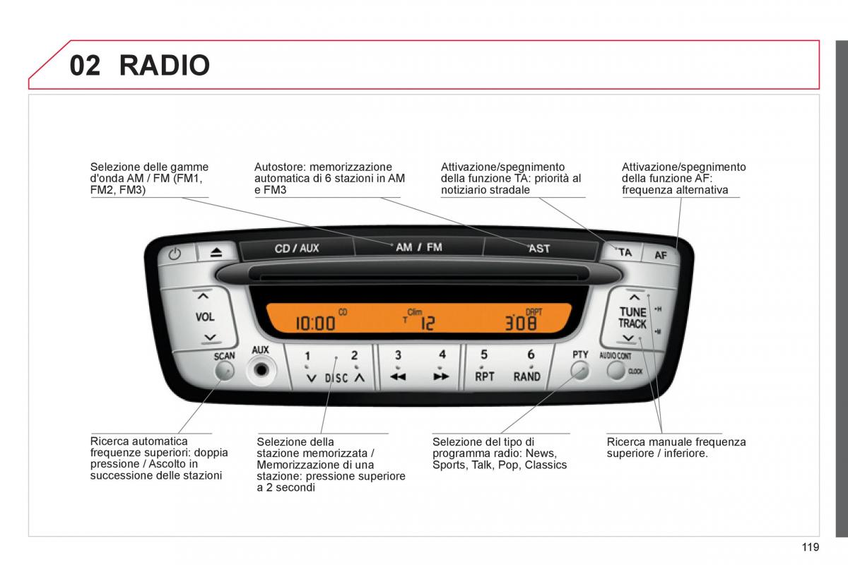 Citroen C1 I 1 manuale del proprietario / page 121