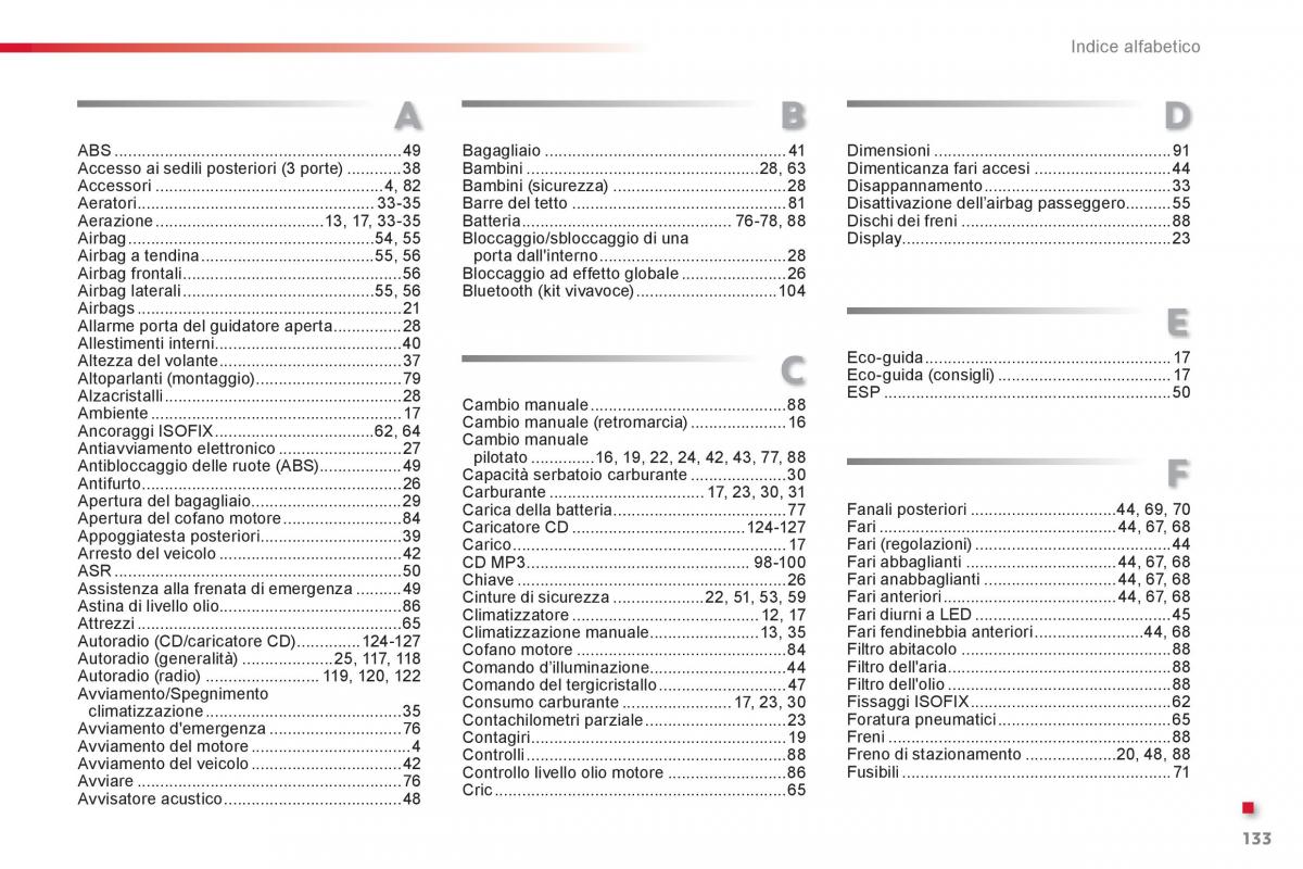 Citroen C1 I 1 manuale del proprietario / page 135