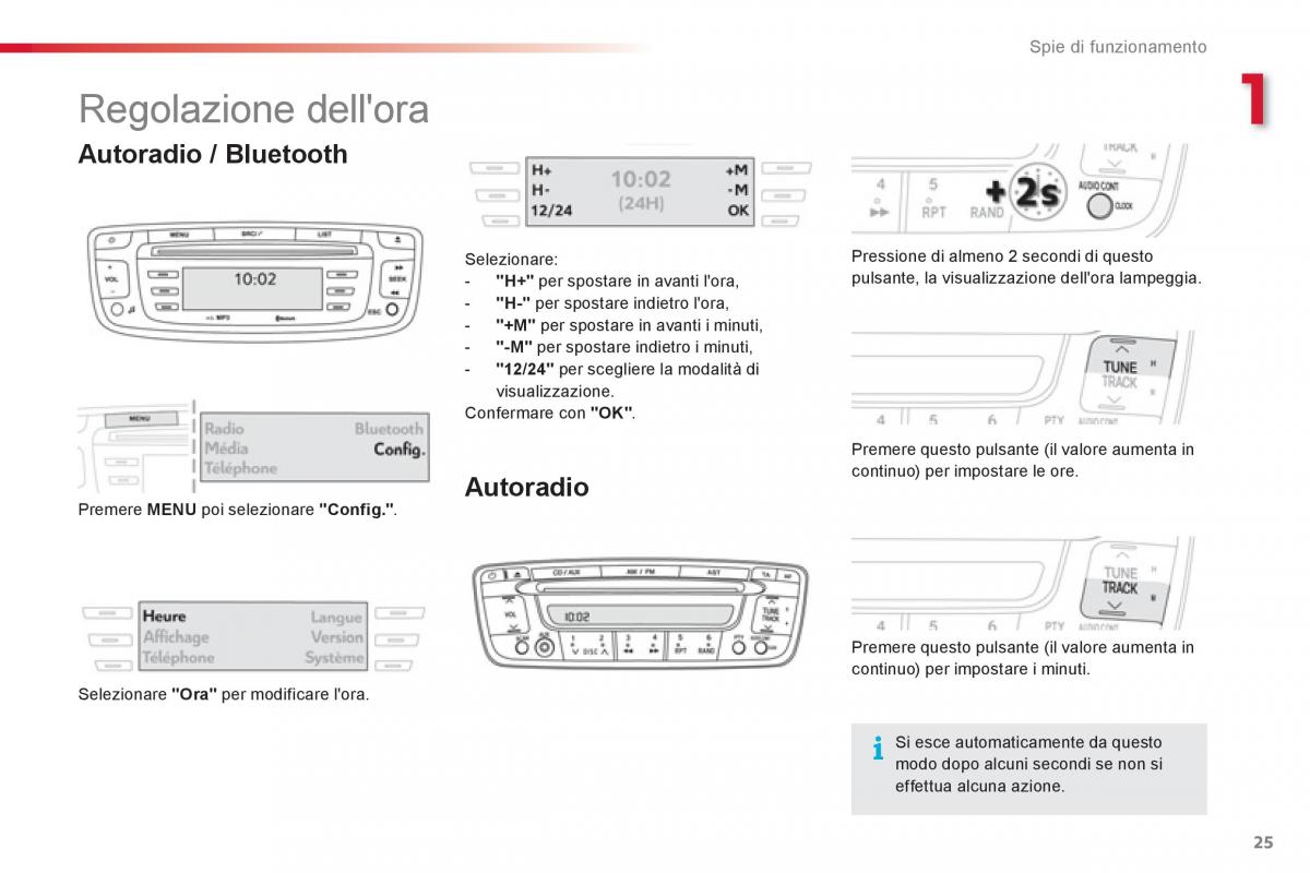 Citroen C1 I 1 manuale del proprietario / page 27