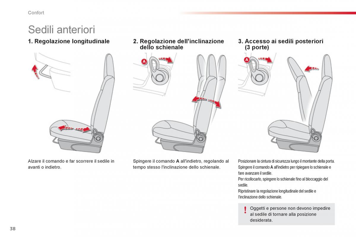 Citroen C1 I 1 manuale del proprietario / page 40