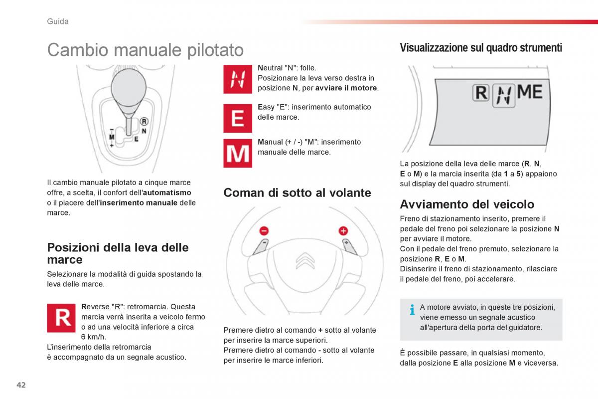 Citroen C1 I 1 manuale del proprietario / page 44