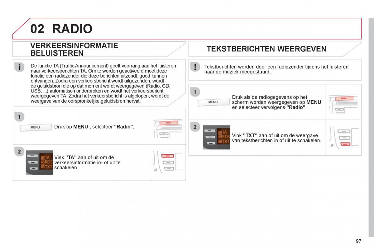 Citroen C1 I 1 handleiding / page 99