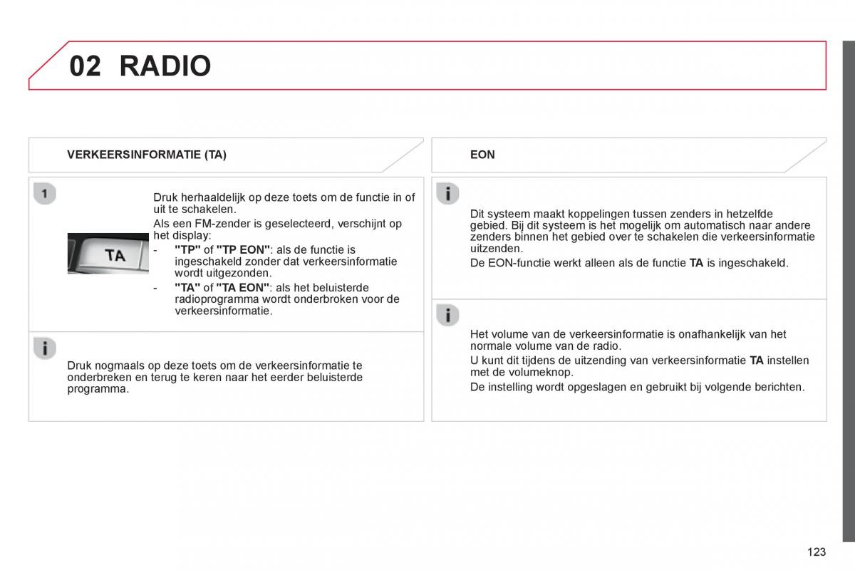 Citroen C1 I 1 handleiding / page 125