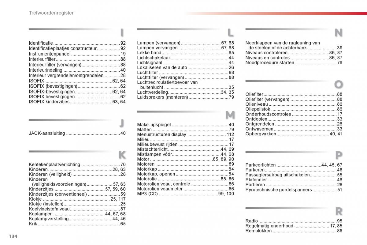 Citroen C1 I 1 handleiding / page 136