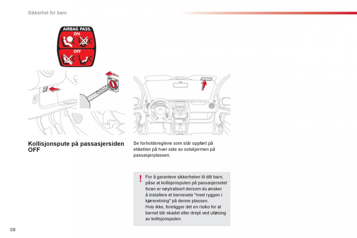 Citroen C1 I 1 bruksanvisningen / page 60