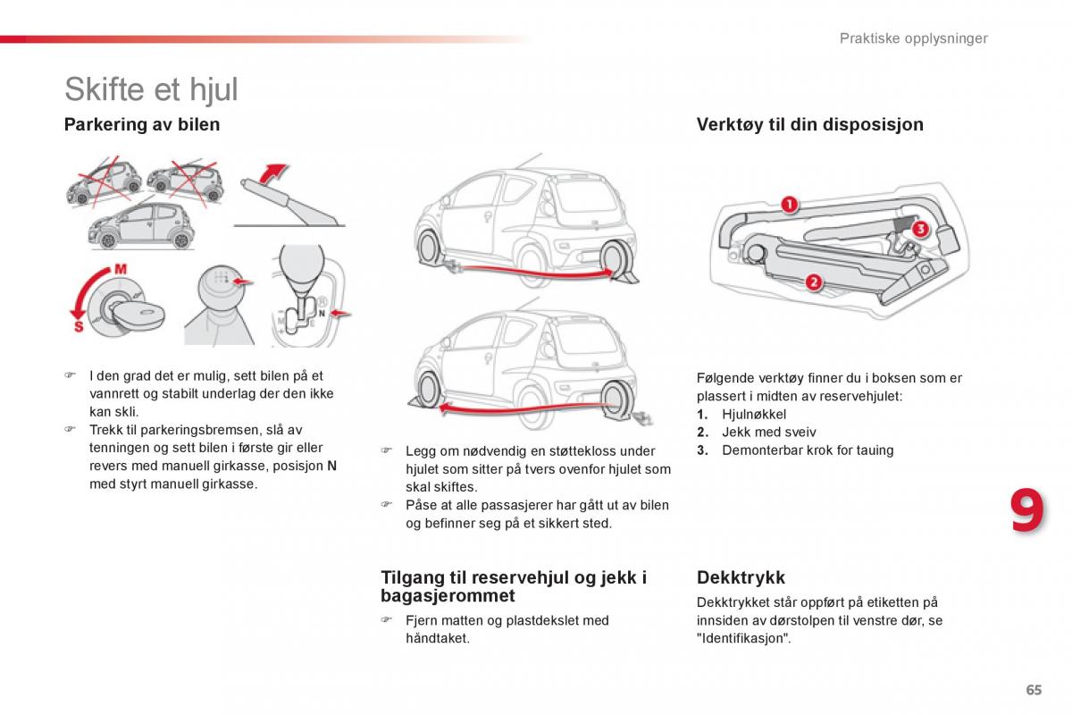 Citroen C1 I 1 bruksanvisningen / page 67