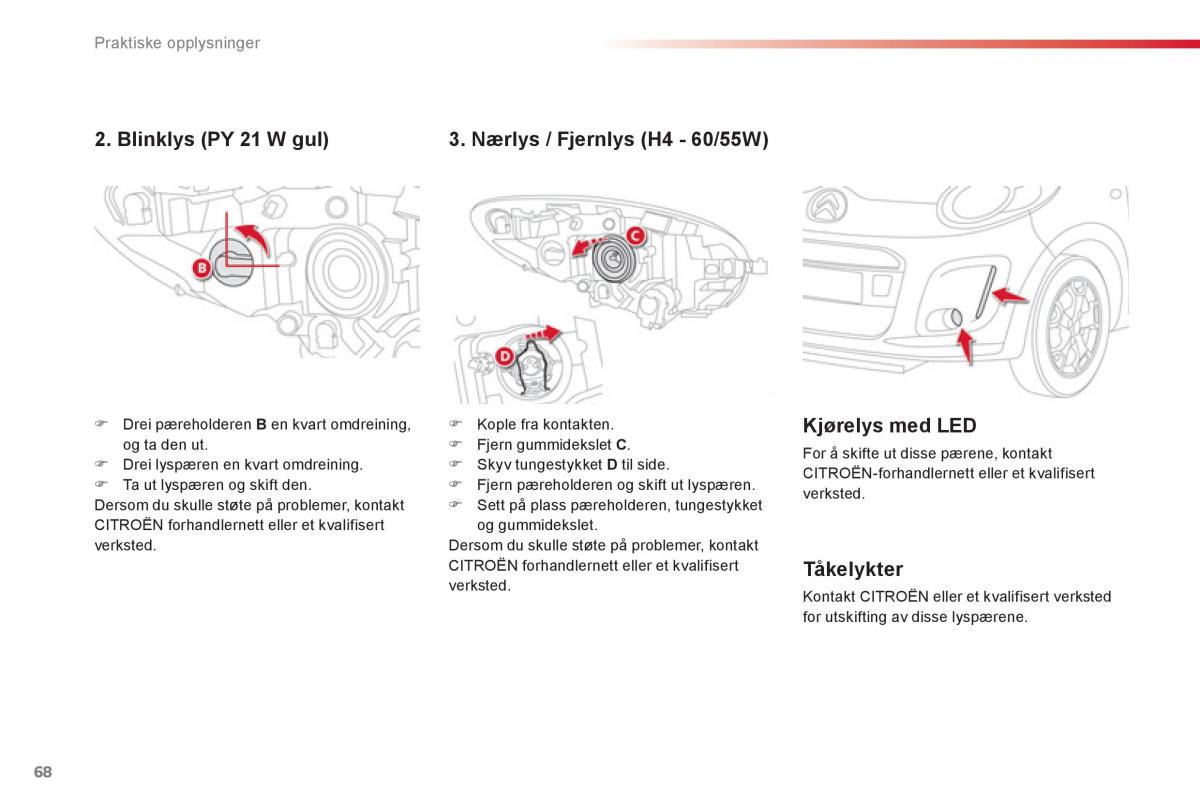 Citroen C1 I 1 bruksanvisningen / page 70