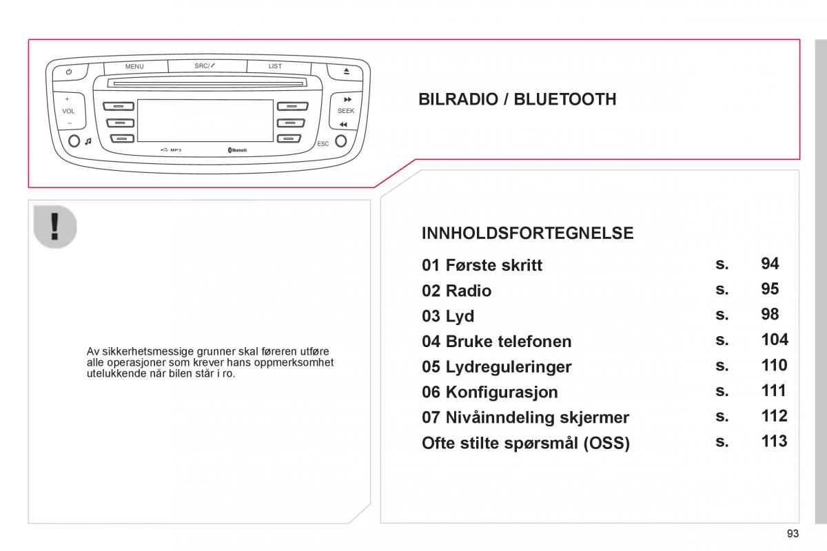 Citroen C1 I 1 bruksanvisningen / page 95