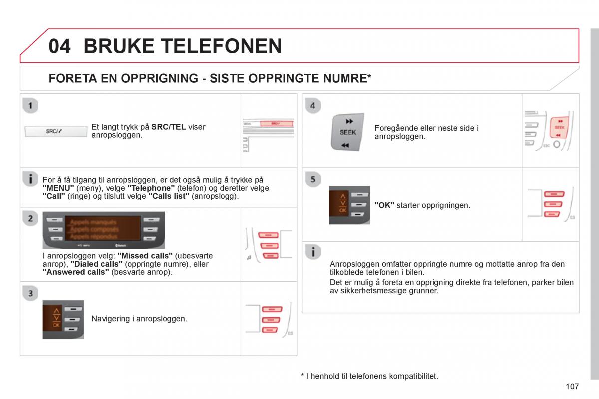 Citroen C1 I 1 bruksanvisningen / page 109