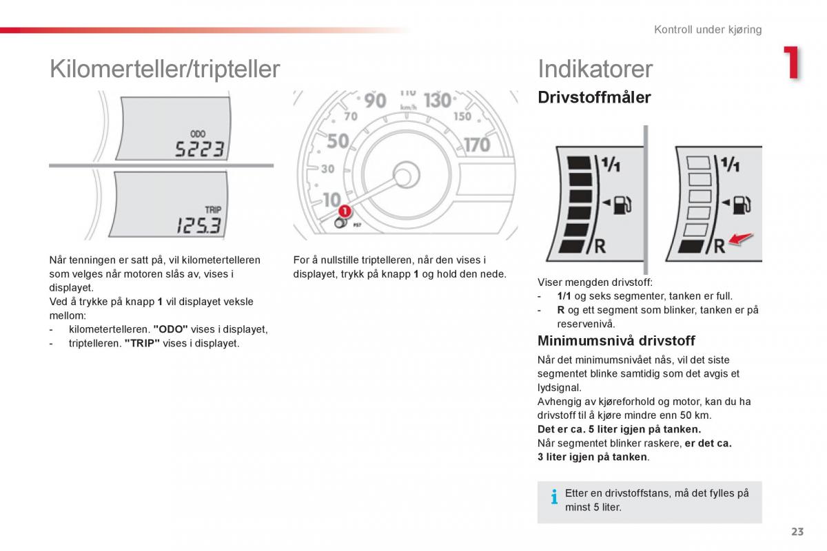 Citroen C1 I 1 bruksanvisningen / page 25