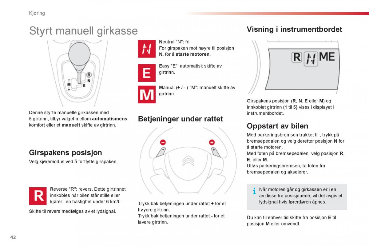 Citroen C1 I 1 bruksanvisningen / page 44