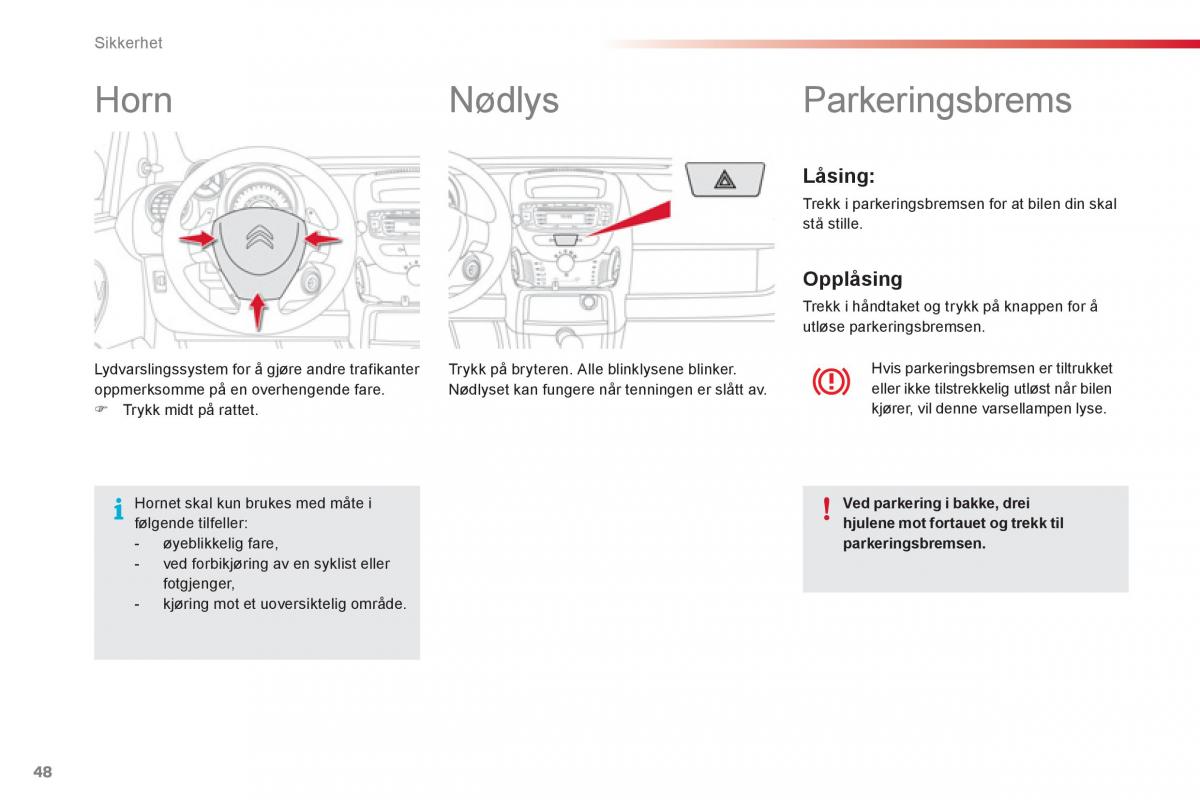 Citroen C1 I 1 bruksanvisningen / page 50