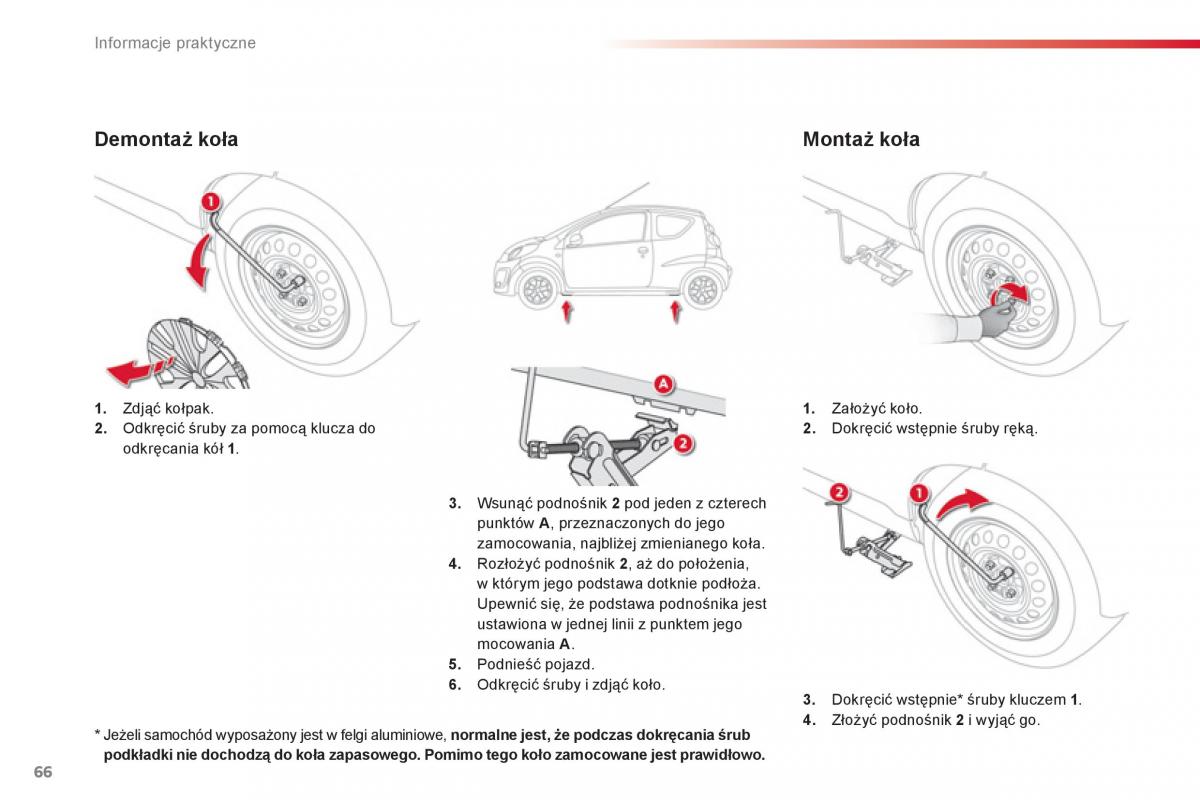 Citroen C1 I 1 instrukcja obslugi / page 68