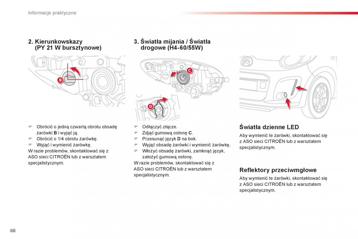 Citroen C1 I 1 instrukcja obslugi / page 70