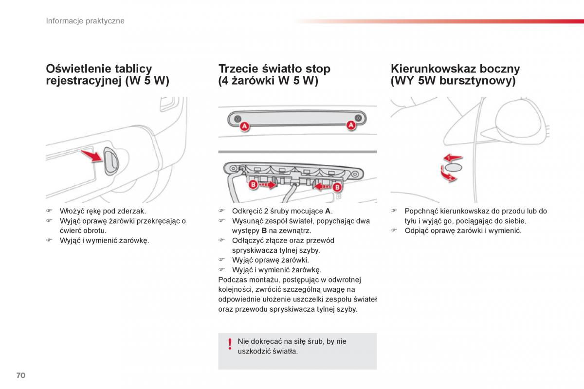 Citroen C1 I 1 instrukcja obslugi / page 72