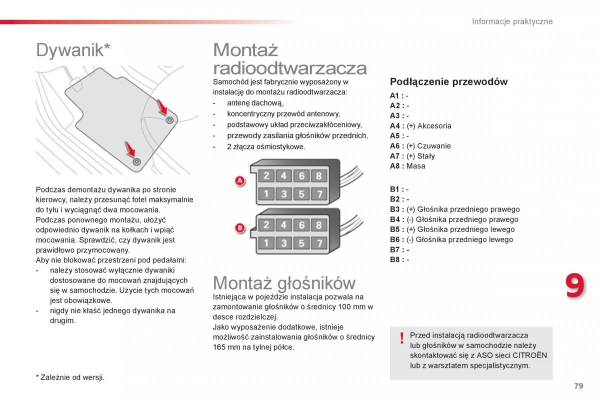 Citroen C1 I 1 instrukcja obslugi / page 81