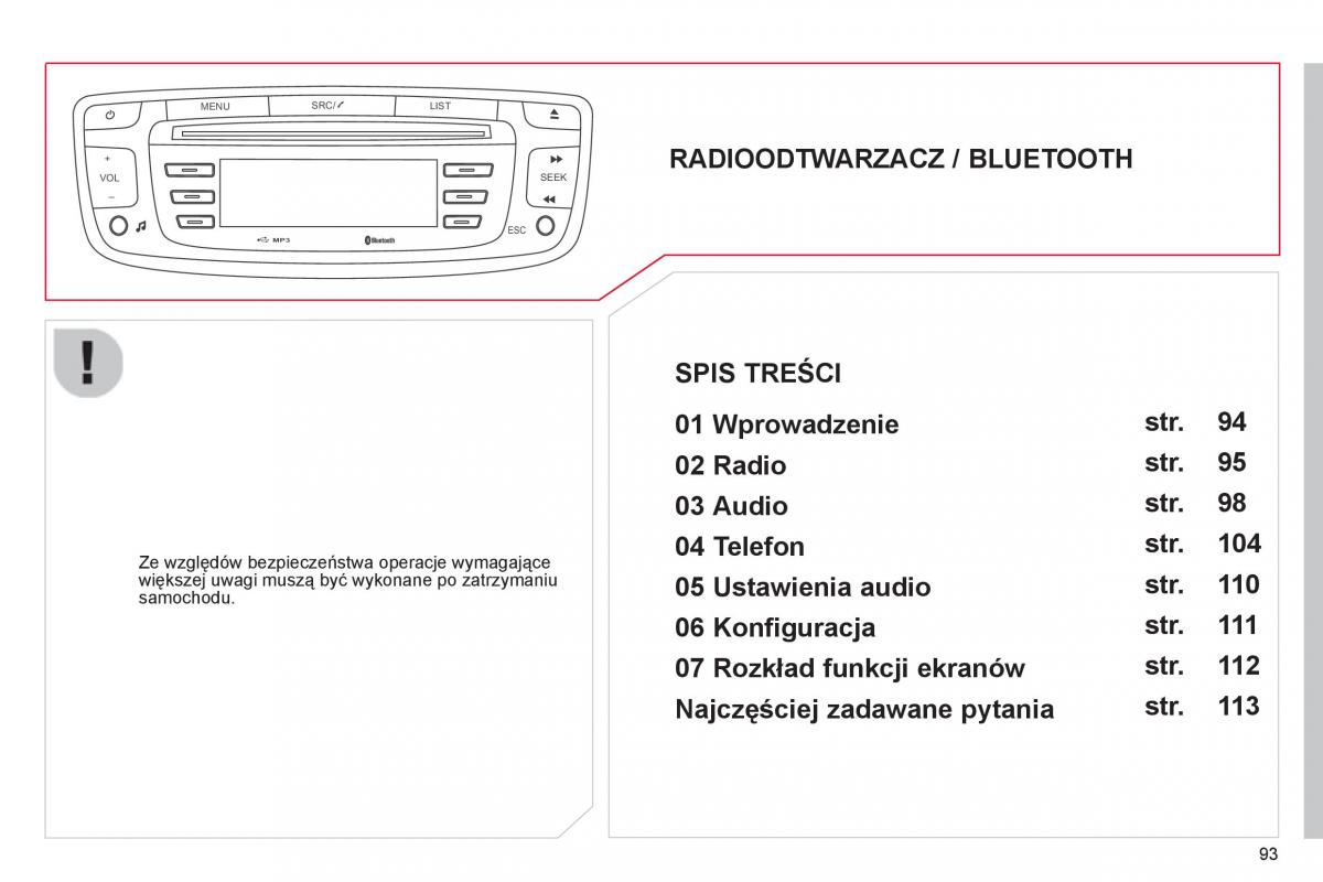 Citroen C1 I 1 instrukcja obslugi / page 95