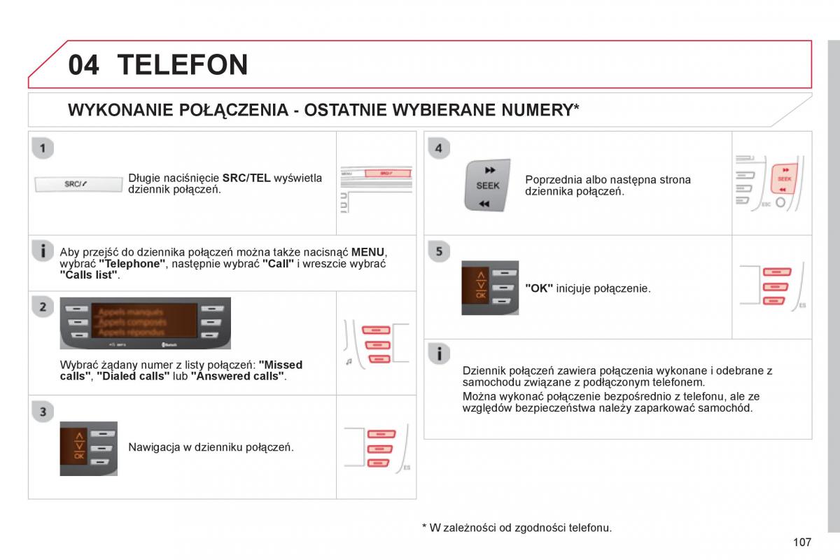 Citroen C1 I 1 instrukcja obslugi / page 109