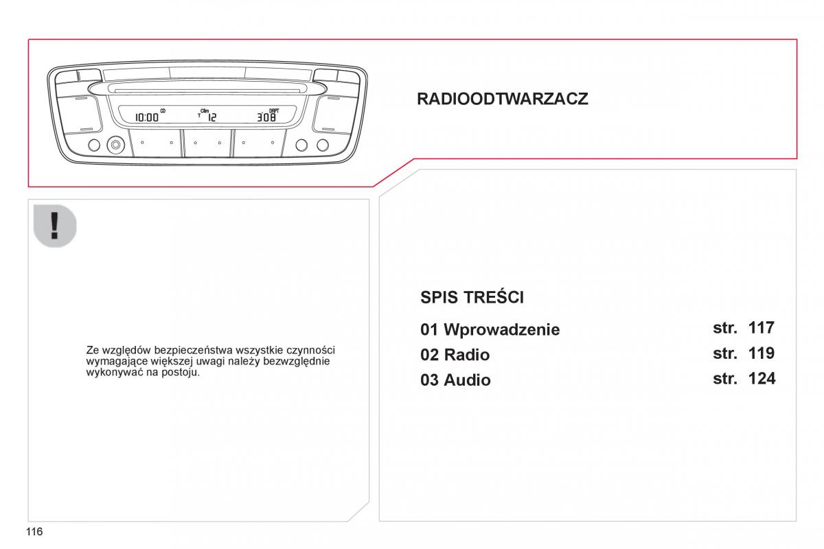 Citroen C1 I 1 instrukcja obslugi / page 118