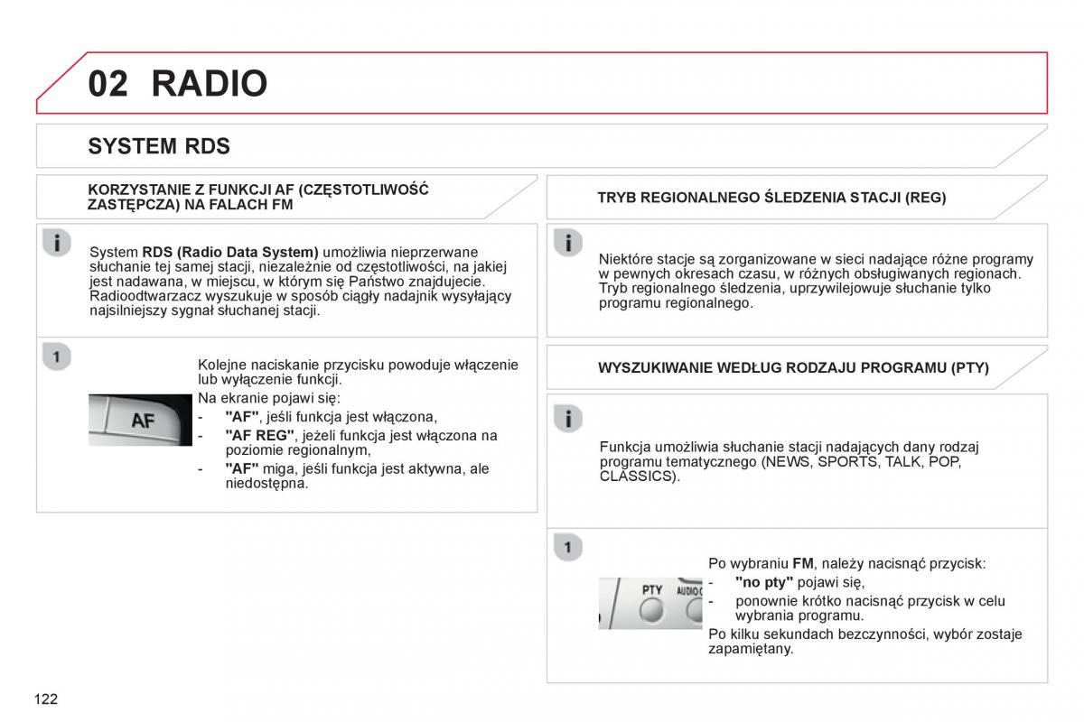 Citroen C1 I 1 instrukcja obslugi / page 124