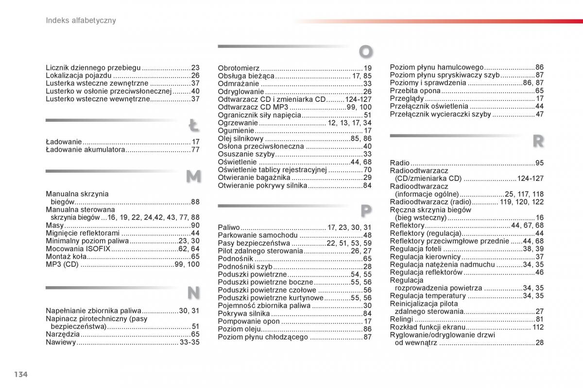 Citroen C1 I 1 instrukcja obslugi / page 136