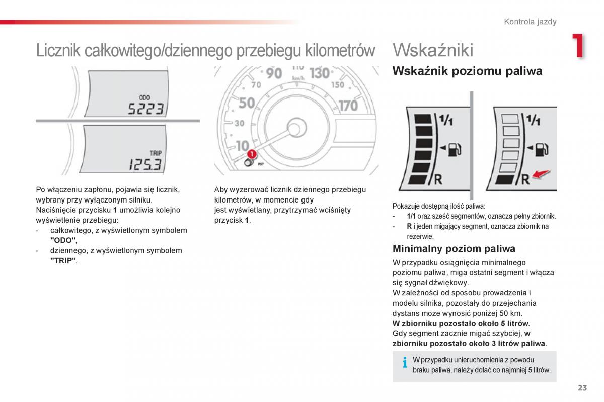 Citroen C1 I 1 instrukcja obslugi / page 25