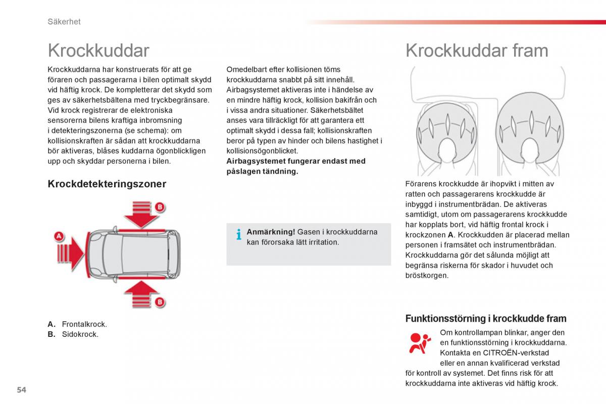 Citroen C1 I 1 instruktionsbok / page 56