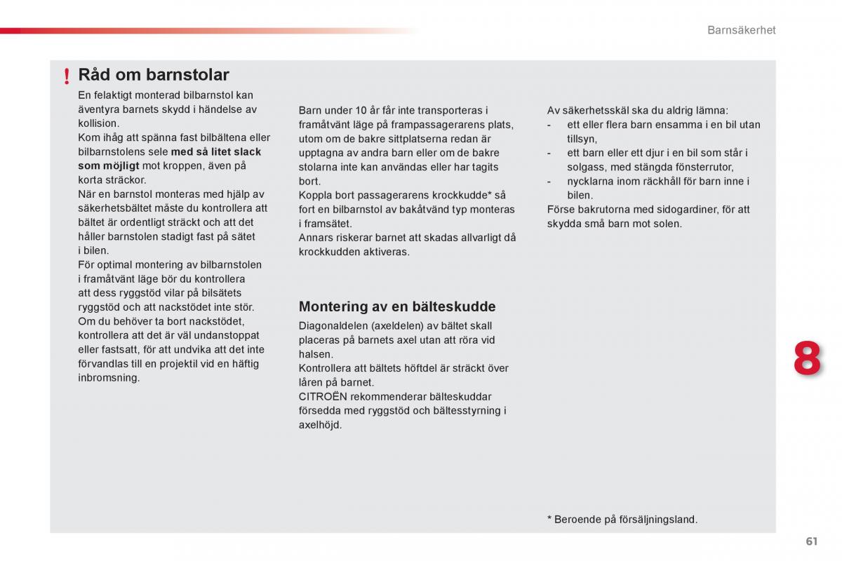 Citroen C1 I 1 instruktionsbok / page 63